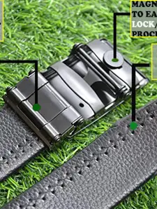 The Roadster Lifestyle Co Men Set Of 2 Textured Formal Belts