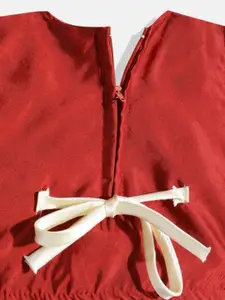 Sangria Girls Embroidered Round Neck Lehenga Choli