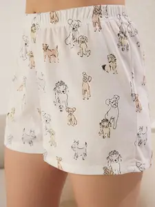 Trendyol Women Printed Pure Cotton Night suit