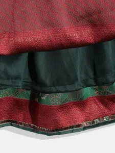 Sangria Girls Woven Design Lehenga With Choli