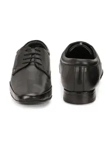 Valentino Men Leather Round Toe Formal Derbys