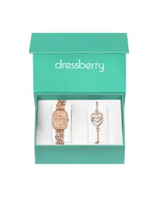 Dressberry Women Analogue Watch & Bracelet