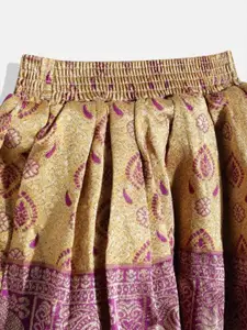 BAESD Girls Ready to Wear Woven Design Silk Lehenga Choli