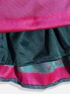 Sangria Girls Woven Design Lehenga With Choli