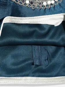 BAESD Girls Ready to Wear Woven Design Round Neck Silk Lehenga Choli