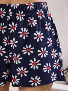 Trendyol Floral Printed Pure Cotton Night suit