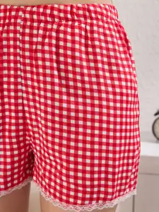 Trendyol Checked Night suit