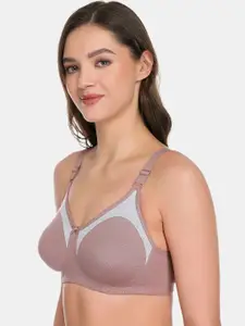 SKDREAMS Colourblocked Full Coverage T-shirt Bra
