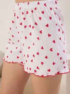 Trendyol Women Printed Pure Cotton Night Suit