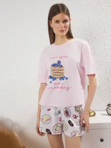 Trendyol Printed Night suit