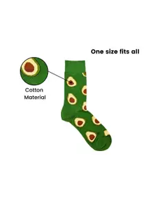 The Tie Hub Men Patterned Calf Length Cotton Socks