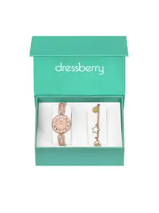 Dressberry Women Watches & Bracelet Gift Set