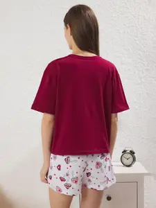 Trendyol Women Printed Pure Cotton Night suit