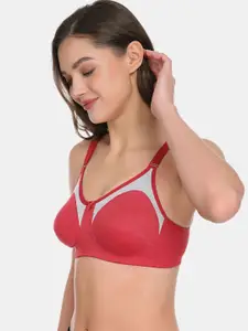 SKDREAMS Colourblocked Full Coverage T-shirt Bra