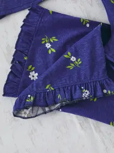 Trendyol Women Floral Printed Pure Cotton Night suit