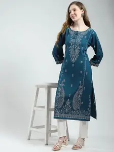 Monte Carlo Women Floral Printed Straight Kurta