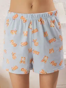 Trendyol Women Printed Round Neck Night Suit