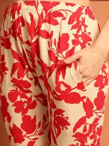 ETC Women Floral Printed Cotton Lounge Pants
