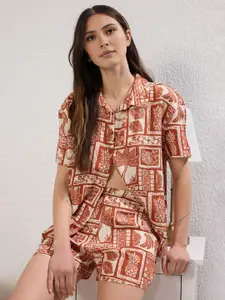 Trendyol Printed Night Suit