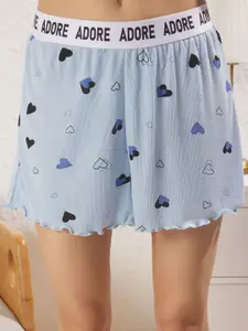 Trendyol Women Printed T-shirt & Shorts Night Suit