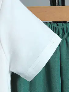 INCLUD Boys Printed Round Neck T-shirt With Joggers