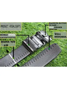 The Roadster Lifestyle Co. Set Of 2 Textured Formal Belts