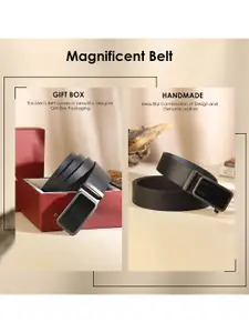 The Roadster Lifestyle Co. Men Textured Leather Formal Belt