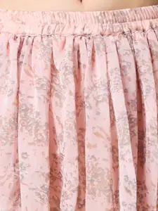 Moda Rapido Women Printed Mini Flared Skirt