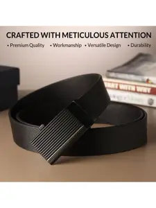 The Roadster Lifestyle Co. Men Textured Leather Belt