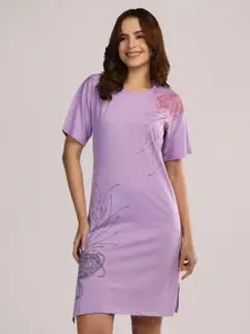 Duchess Women Knee Length T-shirt Nightdress