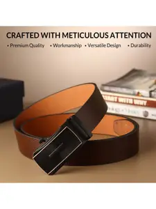 The Roadster Lifestyle Co Men Leather Wide Belt