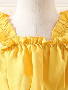 INCLUD Girls Shoulder Straps Top With Skirt