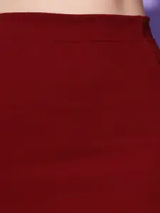 DIMPY GARMENTS Women Side Slit Straight Midi Skirt