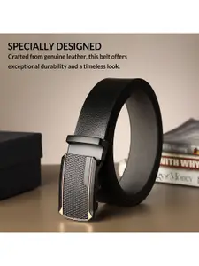 The Roadster Lifestyle Co. Men Textured Leather Formal Belt