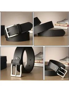 The Roadster Lifestyle Co. Men Leather Textured Formal Belt
