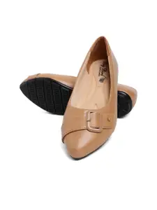 BIG BIRD FOOTWEAR Pointed Toe Ballerinas with Buckles Flats