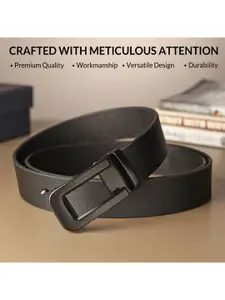 The Roadster Lifestyle Co. Men Textured Leather Formal Belt