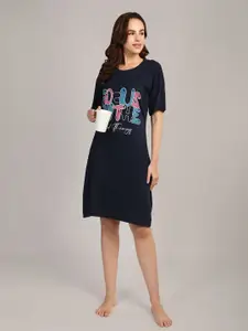 Duchess Women Printed T-shirt Nightdress