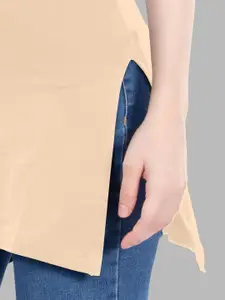 Selsia Pack Of 3 Pure Cotton Round Neck Longline Side Slits Slips