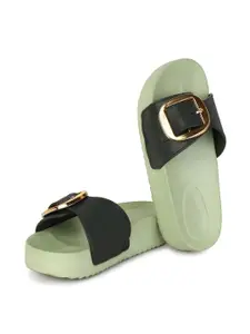 PENNEN Women Buckle Detailed Sliders