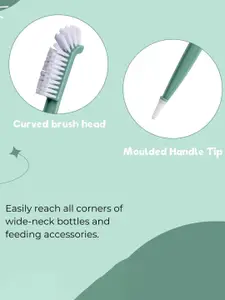 Adore Green Bottle & Teat Cleaner Brush With Head Case