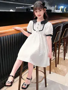 StyleCast x Revolte Girls Puff Sleeves A-Line Dress