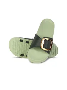 PENNEN Women Buckle Sliders