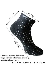 HRX by Hrithik Roshan Men Pack Of 3 Assorted Ankle Length Socks