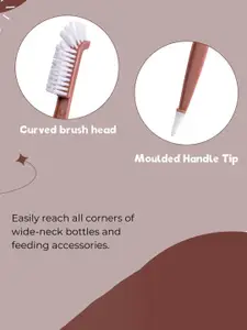 Adore Pink Bottle & Teat Cleaner Brush With Head Case