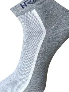 HRX by Hrithik Roshan Men Pack Of 9 Patterned Anti Microbial Assorted Ankle Length Socks
