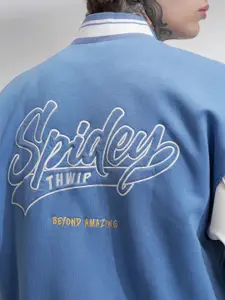 HIGHLANDER Marvel Spider-Man Men Oversized Varsity Jacket