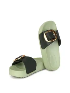PENNEN Women Sliders With Buckles