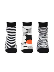 Bonjour Men Pack Of 3 Animal Print Ankle Length Socks