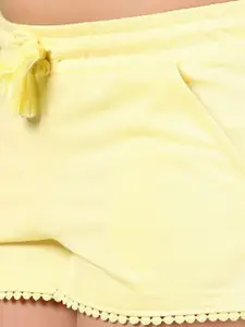 V-Mart Girls Solid Regular Fit Shorts